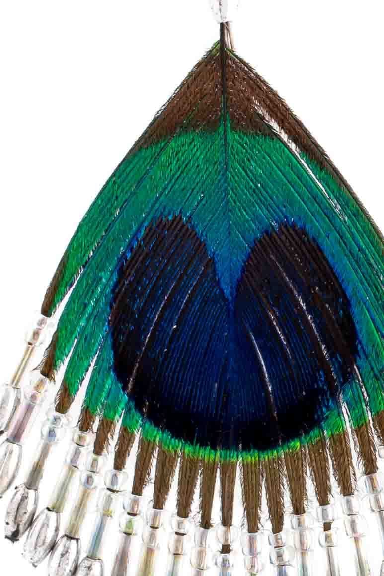 Peacock Feather Earrings - awatara